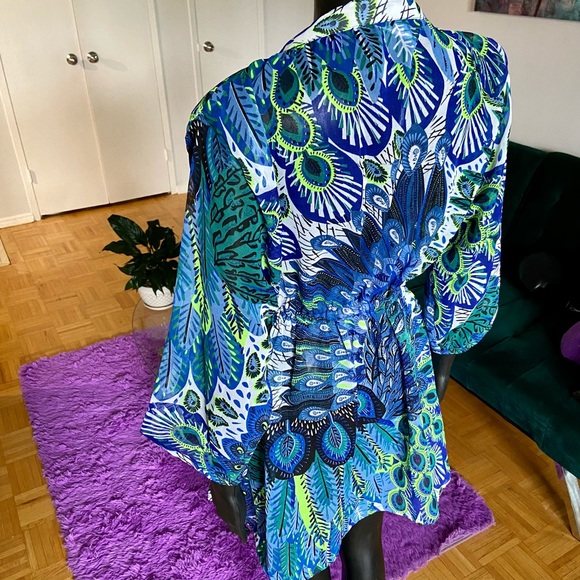 NWOT Peacock Coverup Tunic - Picture 2 of 10